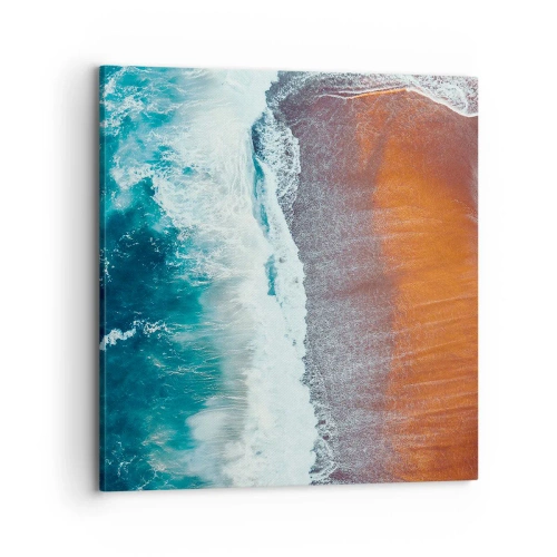 Cuadro sobre lienzo - Impresión de Imagen - Un toque de océano - 70x70 cm