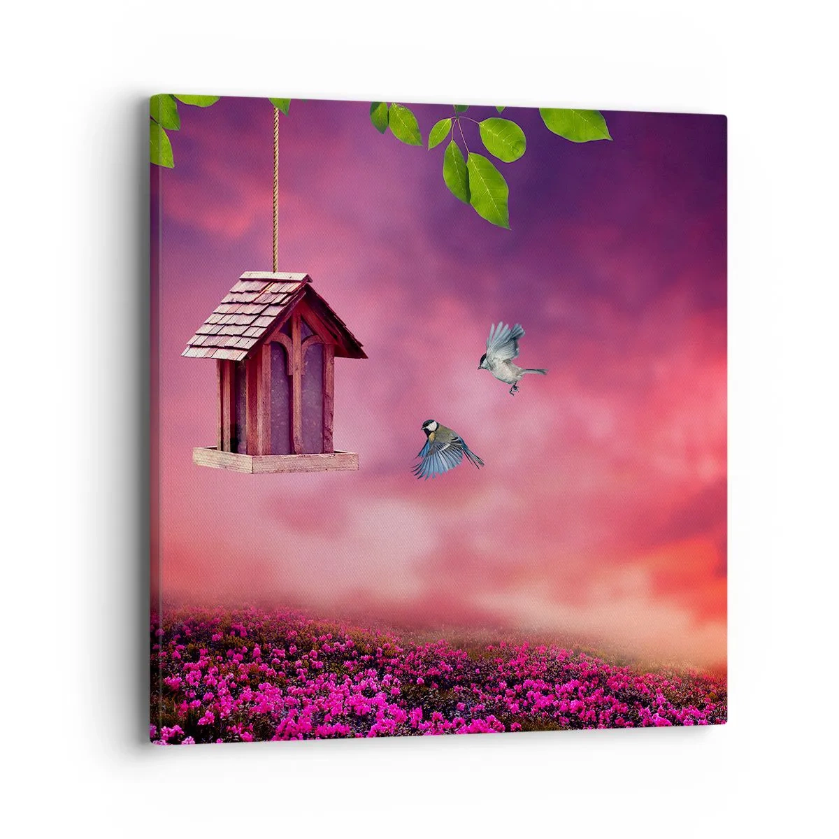 Cuadro sobre lienzo - Impresión de Imagen - Invitación a una cena - 40x40 cm