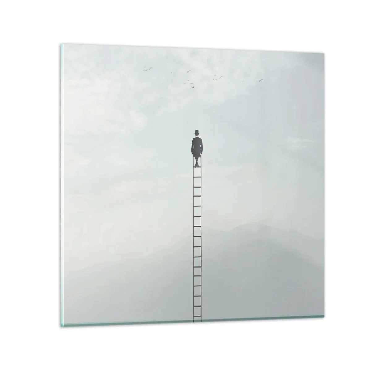 Cuadro sobre vidrio - Impresiones sobre Vidrio - Hacia lo más alto - 50x50 cm
