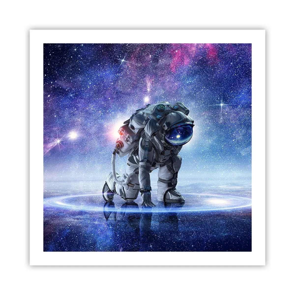 Póster - Cielo estrellado sobre mí - 60x60 cm