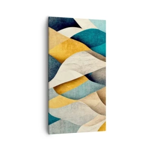 Cuadro sobre lienzo - Impresión de Imagen - Ritmo y ondulación - 55x100 cm