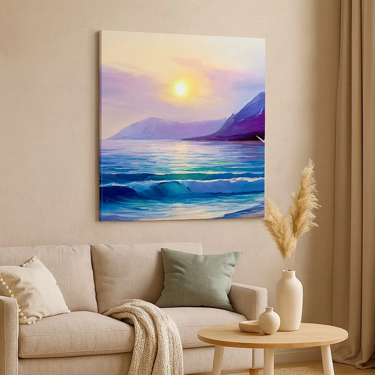 Cuadro sobre lienzo - Impresión de Imagen - Cristal de agua y aire - 30x30 cm