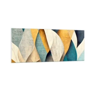 Cuadro sobre vidrio - Impresiones sobre Vidrio - Ritmo y ondulación - 100x40 cm