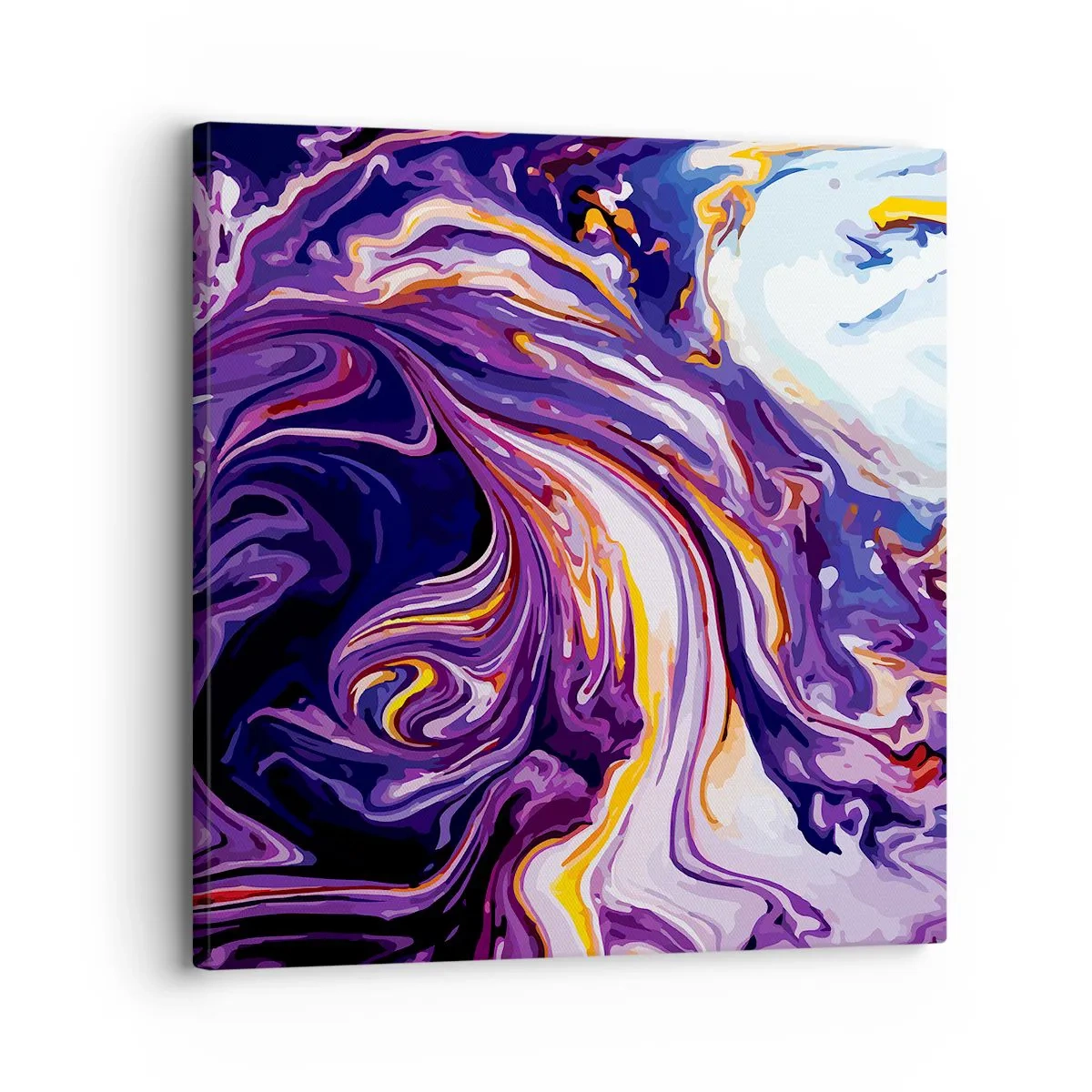 Cuadro sobre lienzo - Impresión de Imagen - Una curva en el violeta - 30x30 cm
