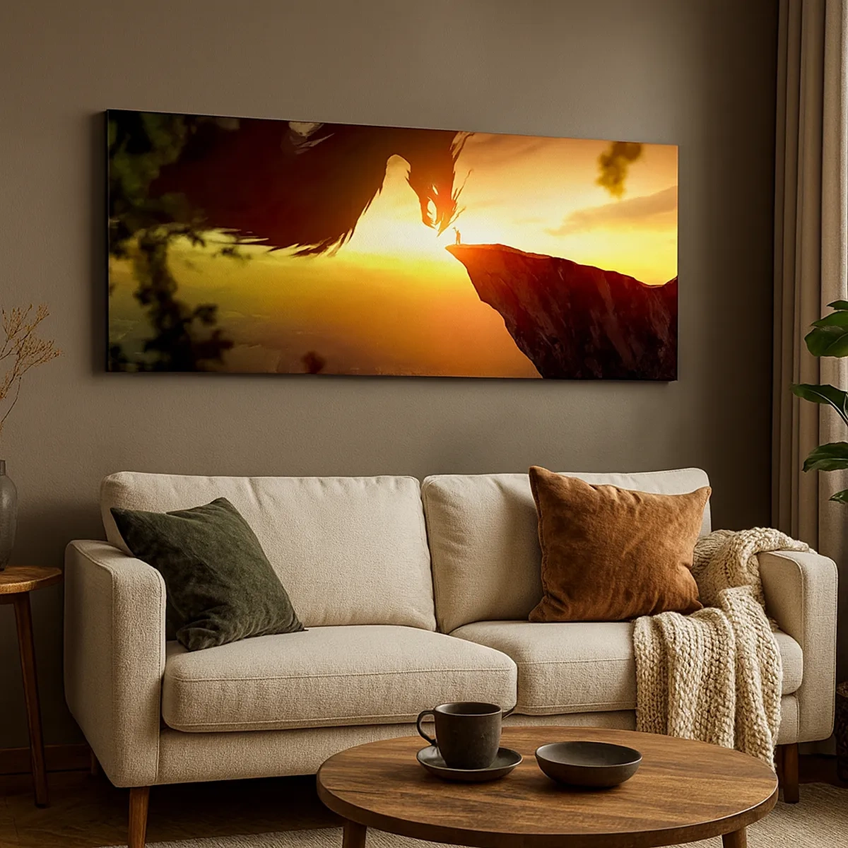 Cuadro sobre lienzo - Impresión de Imagen - Cazador de dragones - 30x30 cm