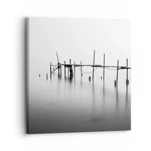 Cuadro sobre lienzo - Impresión de Imagen - ¿Y si no hay mundo? - 30x30 cm