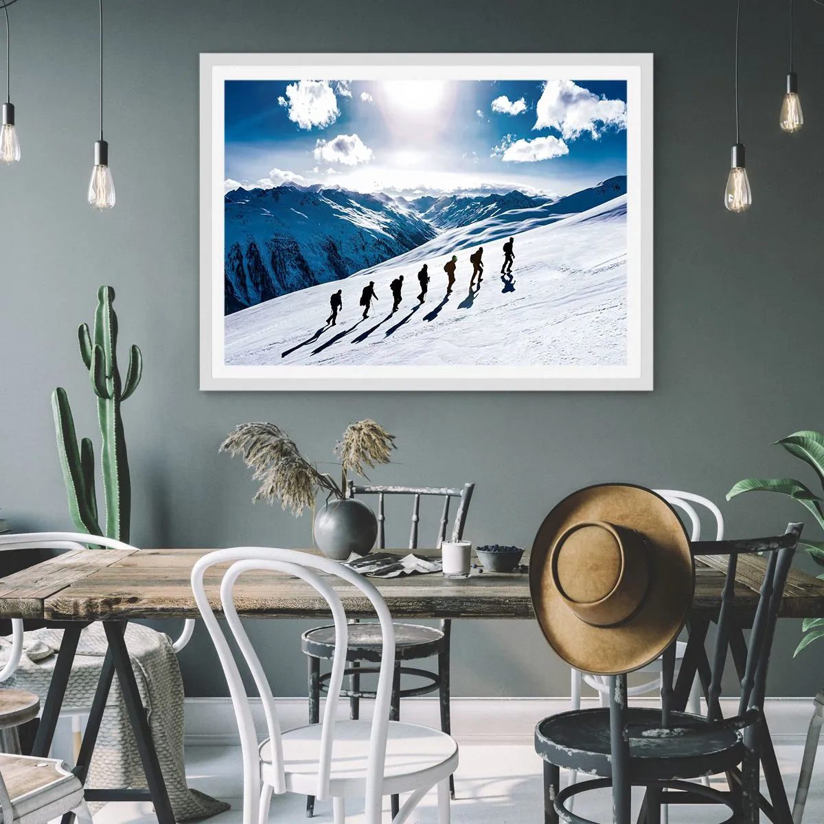 Póster en marco blanco - Equipo de conquistadores - 70x50 cm