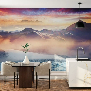 Fotomural personalizado Premium Sand - La fuerza y la pureza de la naturaleza - Paisaje, Montañas, Invierno