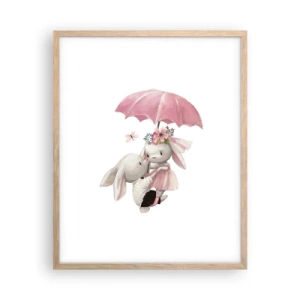 Póster en marco roble claro - Esto es amor - 40x50 cm