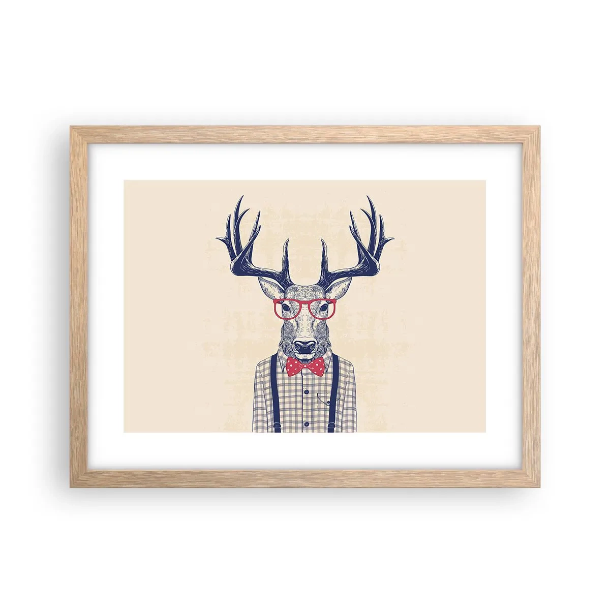 Póster en marco roble claro - Una extravagancia lúdica - 40x30 cm