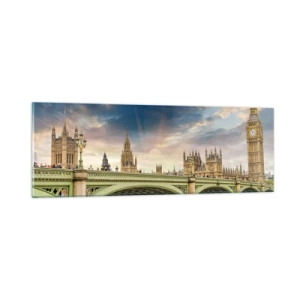 Cuadro sobre vidrio - Impresiones sobre Vidrio - El tiempo se detuvo en el Imperio - 90x30 cm