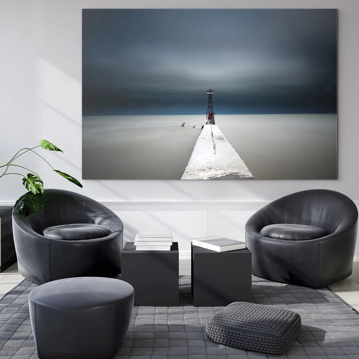 Cuadro sobre vidrio - Impresiones sobre Vidrio - Encuentro con la inmensidad - 70x50 cm