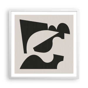 Póster en marco blanco - Para automontaje - 60x60 cm