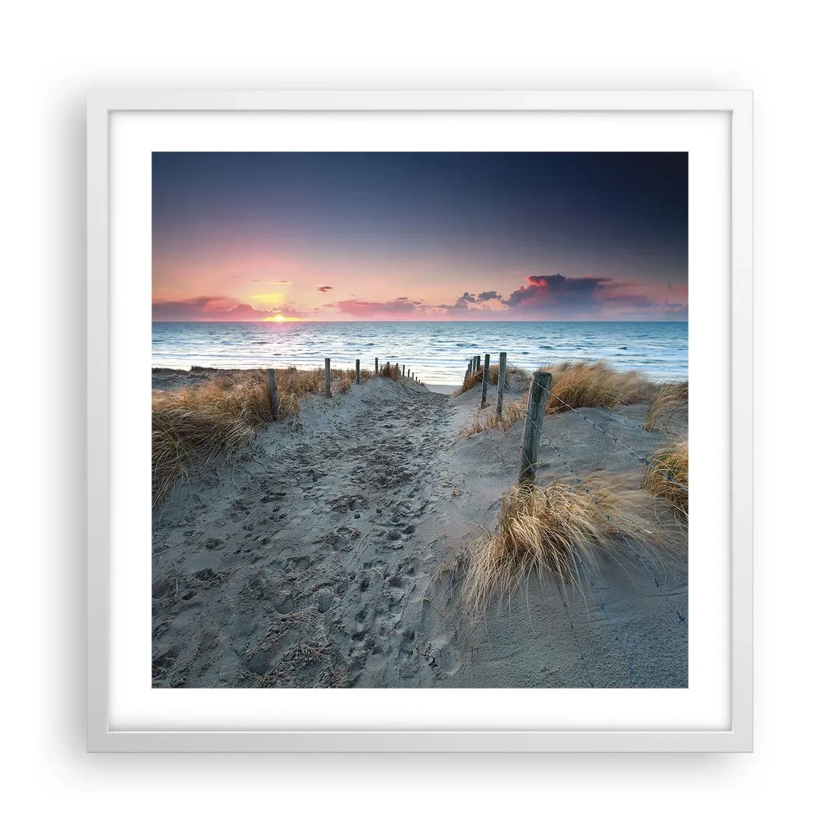 Póster en marco blanco - Se derramó un arco iris de luminosidad.... - 50x50 cm