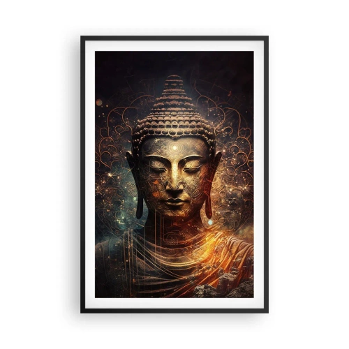 Póster en marco negro - Equilibrio espiritual - 61x91 cm