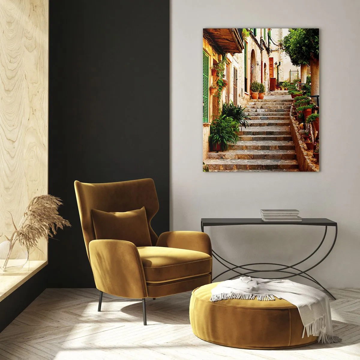 Cuadro sobre vidrio - Impresiones sobre Vidrio - La magia de unas vacaciones en España - 80x120 cm