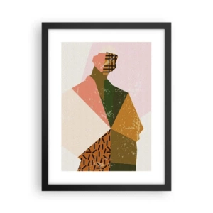 Póster en marco negro - El hombre, un ser complejo - 30x40 cm