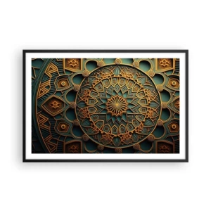 Póster en marco negro - En un clima árabe - 91x61 cm