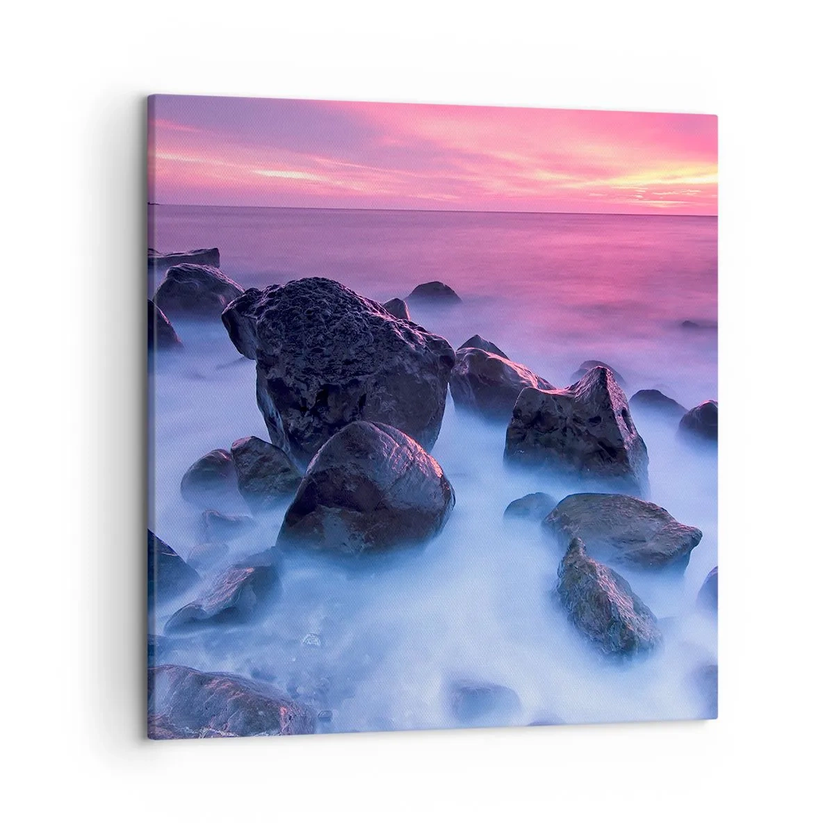 Cuadro sobre lienzo - Impresión de Imagen - Nacimiento en la luz y la niebla - 50x50 cm