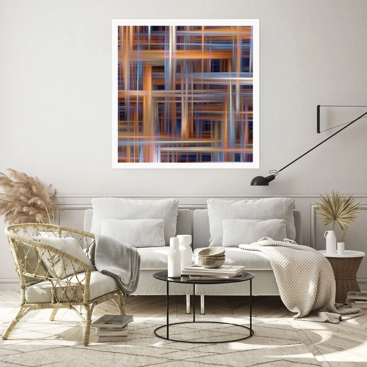 Póster - Tejido de luz - 40x40 cm