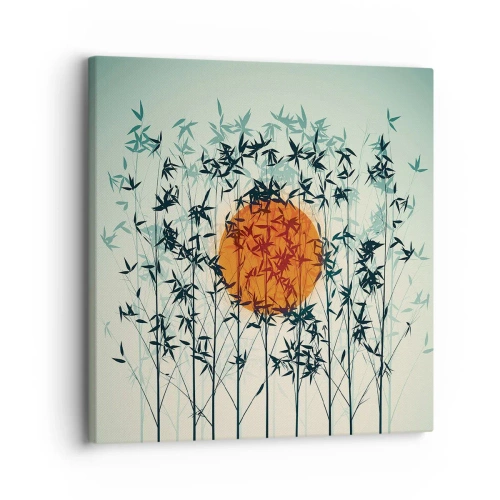Cuadro sobre lienzo - Impresión de Imagen - El sol de Japón - 30x30 cm