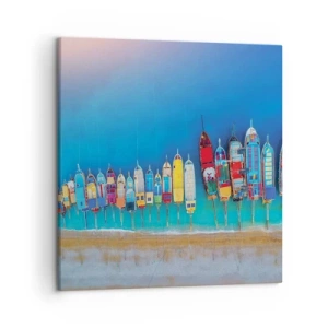 Cuadro sobre lienzo - Impresión de Imagen - A vista de pájaro - 50x50 cm