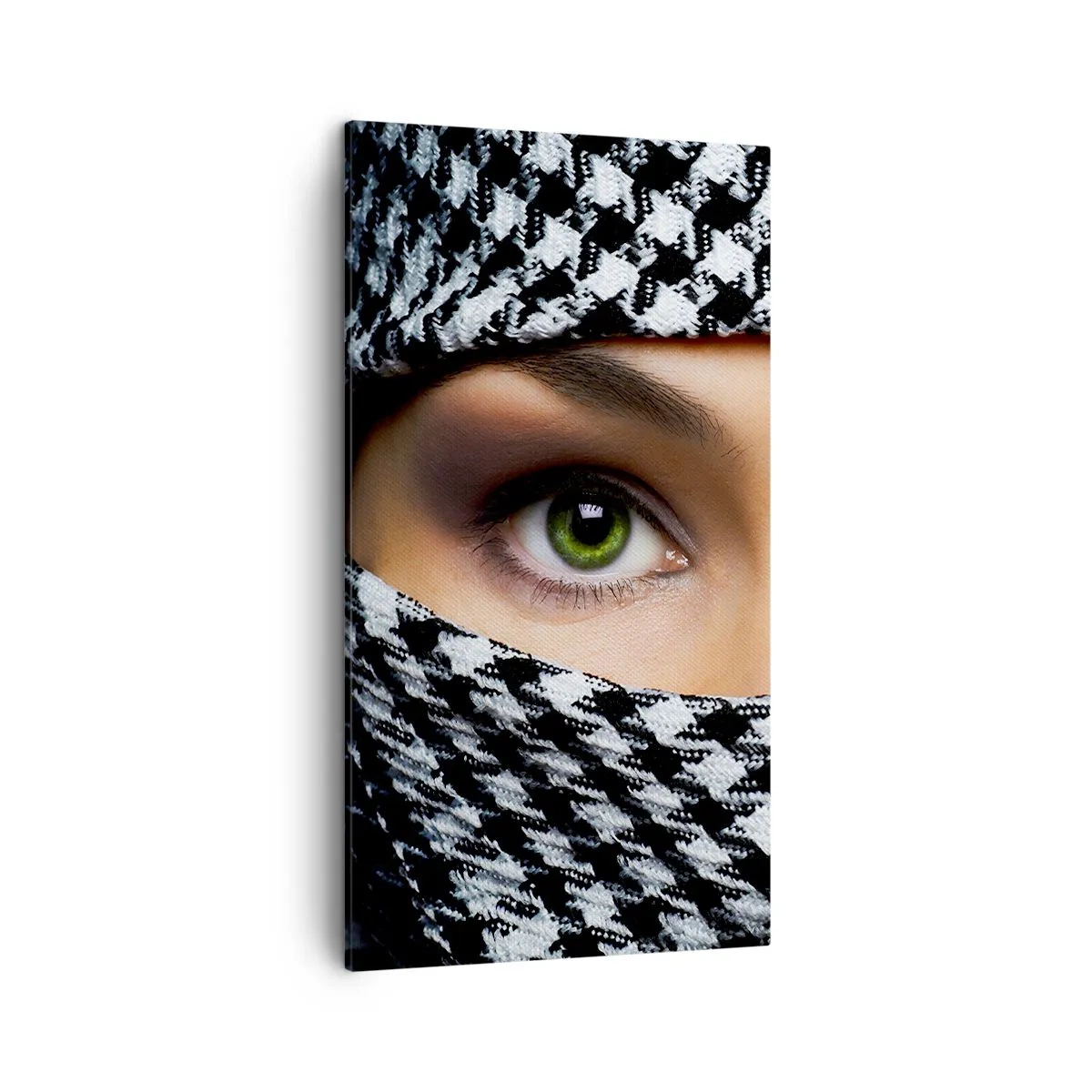 Cuadro sobre lienzo - Impresión de Imagen - Hermosa mirada de ojos verdes - 45x80 cm