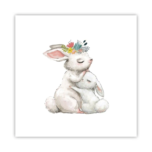 Póster - En ningún lugar mejor que con mamá - 30x30 cm