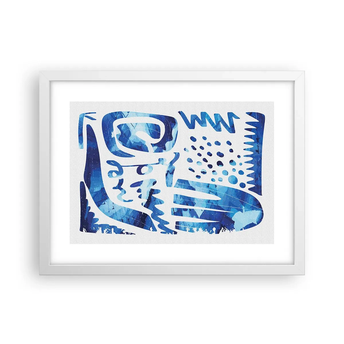 Póster en marco blanco - Vuelta a las raíces - 40x30 cm