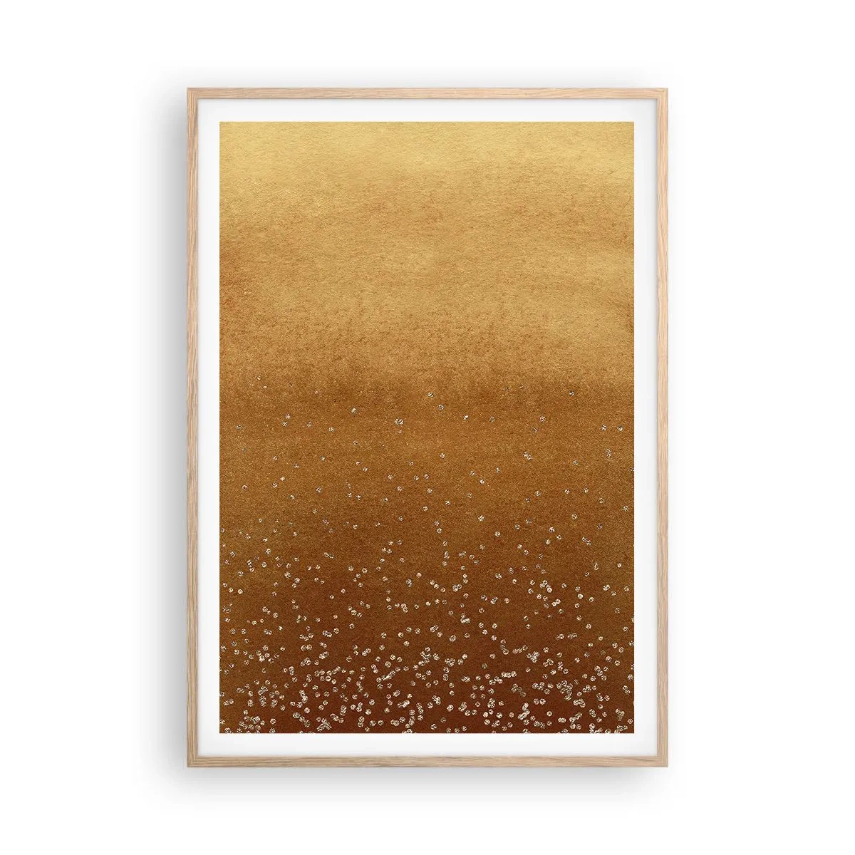 Póster en marco roble claro - Nacimiento de la luz - 70x100 cm