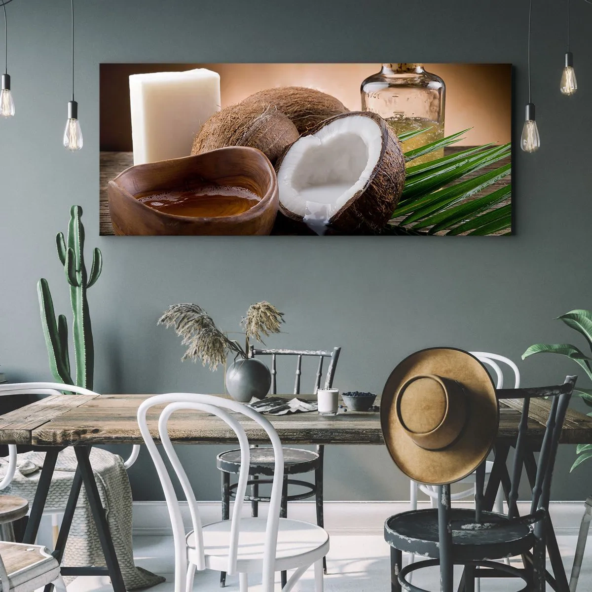 Cuadro sobre lienzo - Impresión de Imagen - Salud de las islas tropicales - 100x40 cm