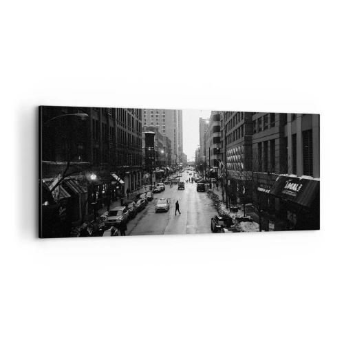 Cuadro sobre lienzo - Impresión de Imagen - Un día como otro cualquiera - 100x40 cm