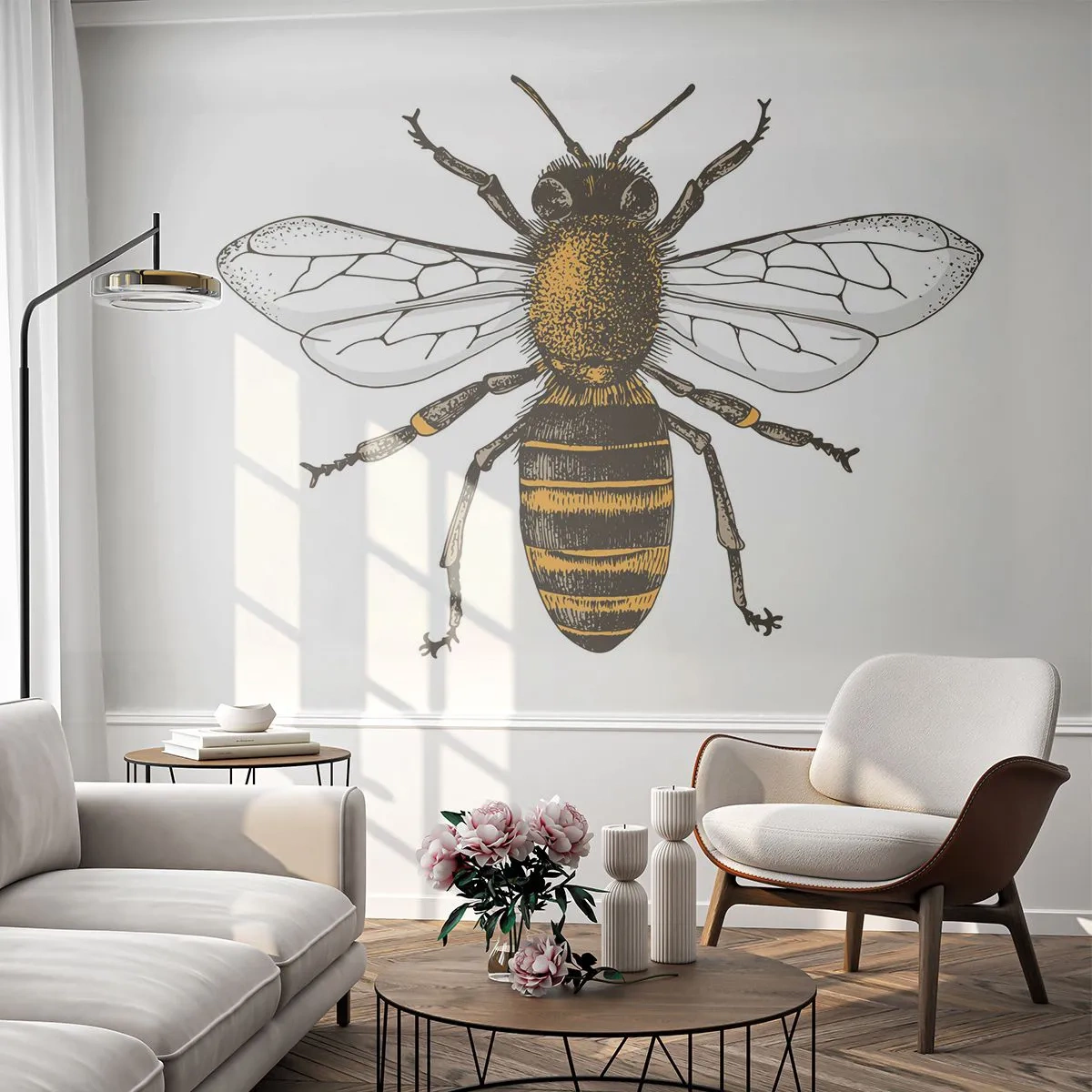 Fotomural Standard Eco - Bondad natural - Abeja, Insecto, Naturaleza - 250x175 cm