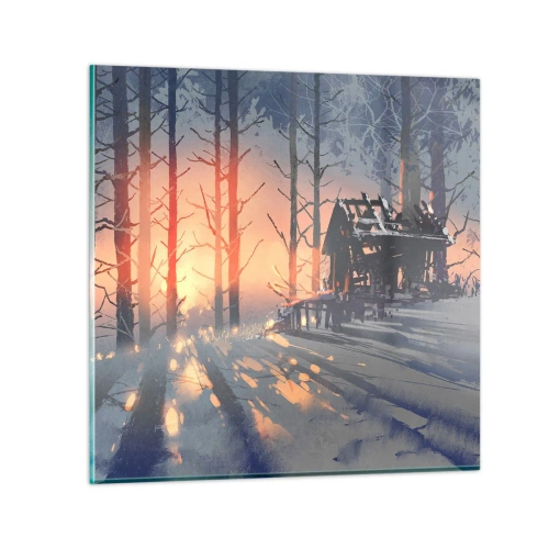 Cuadro sobre vidrio - Impresiones sobre Vidrio - Solo el sol es testigo - 70x70 cm