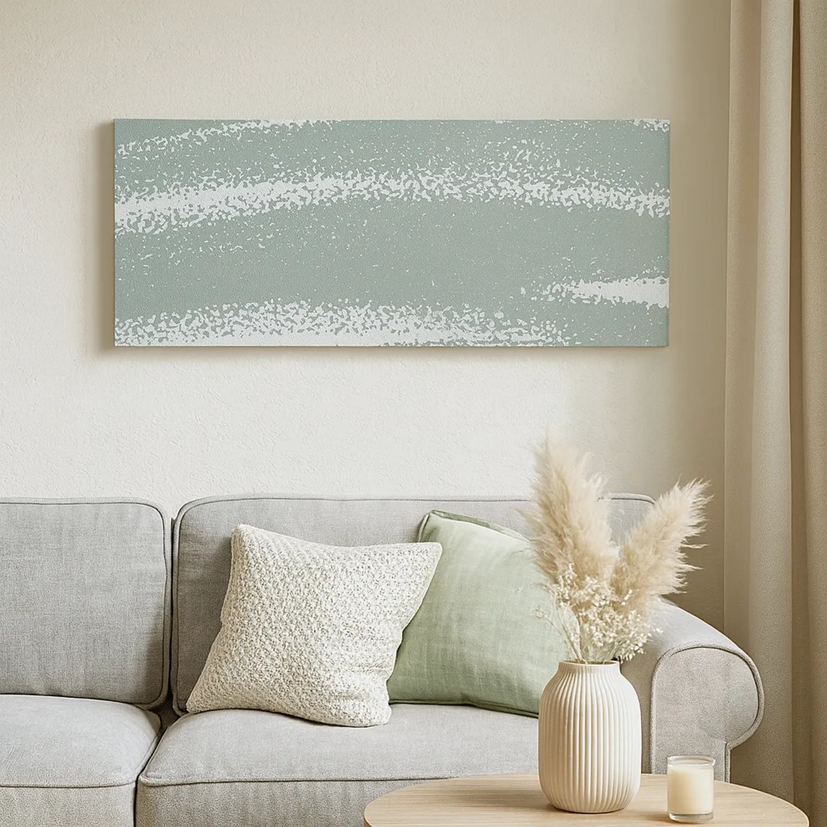 Cuadro sobre lienzo - Impresión de Imagen - Abstracción invernal - 30x30 cm