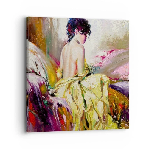 Cuadro sobre lienzo - Impresión de Imagen - La hermosura y frescura de la flor - 30x30 cm