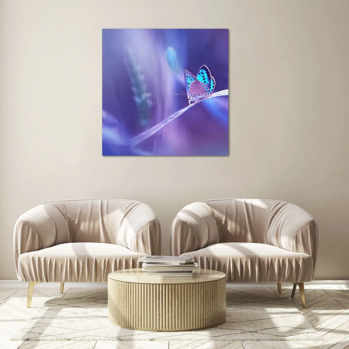 Cuadro sobre vidrio - Impresiones sobre Vidrio - Una joya de la naturaleza - 70x70 cm