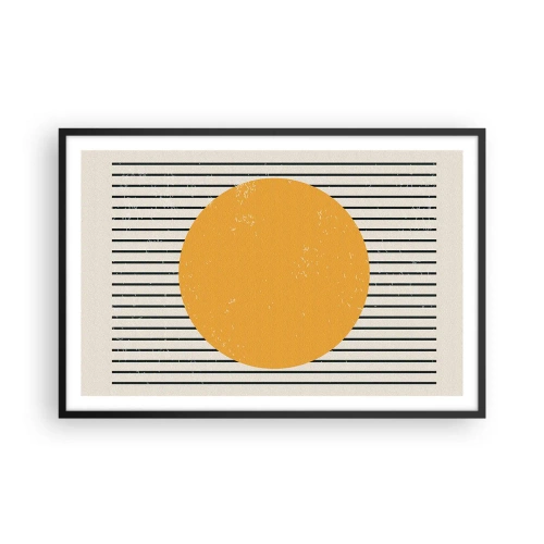 Póster en marco negro - El poder de la sencillez - 91x61 cm