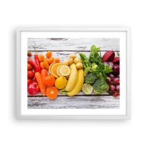 Póster en marco blanco - ¿No es suficiente? - 50x40 cm