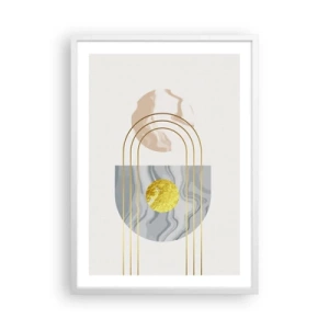 Póster en marco blanco - Brillo y resplandor - 50x70 cm