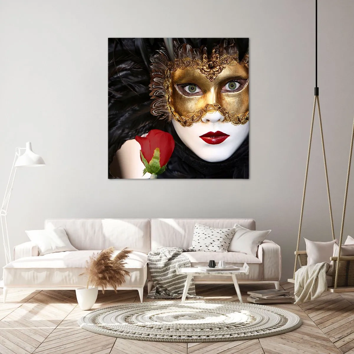 Cuadro sobre lienzo - Impresión de Imagen - Porque la vida es un gran baile - 70x70 cm