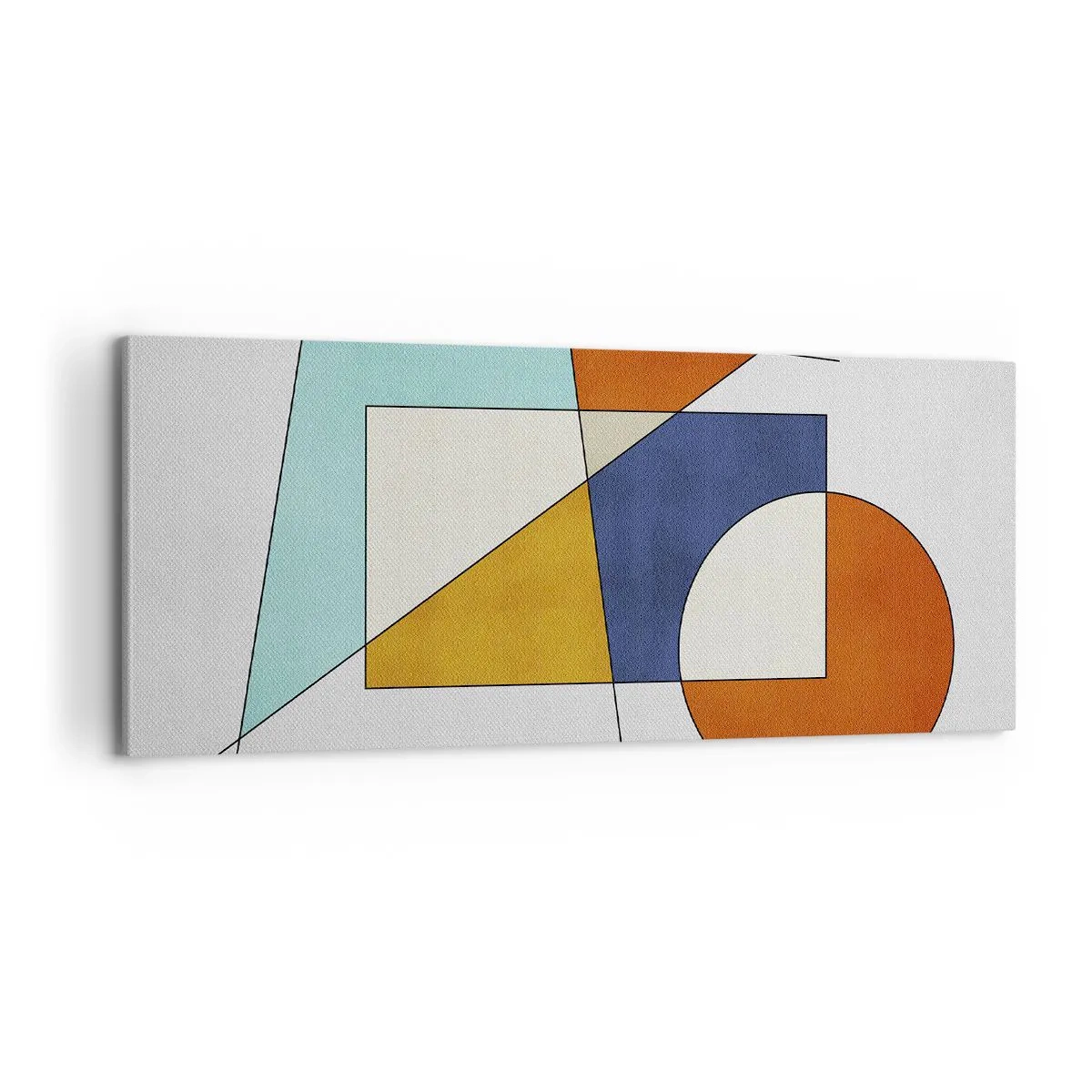 Cuadro sobre lienzo - Impresión de Imagen - Abstracción: diversión modernista - 100x40 cm