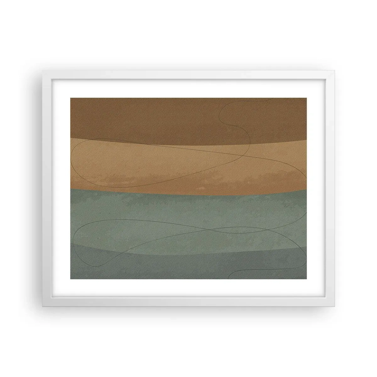 Póster en marco blanco - Composición horizontal - 50x40 cm