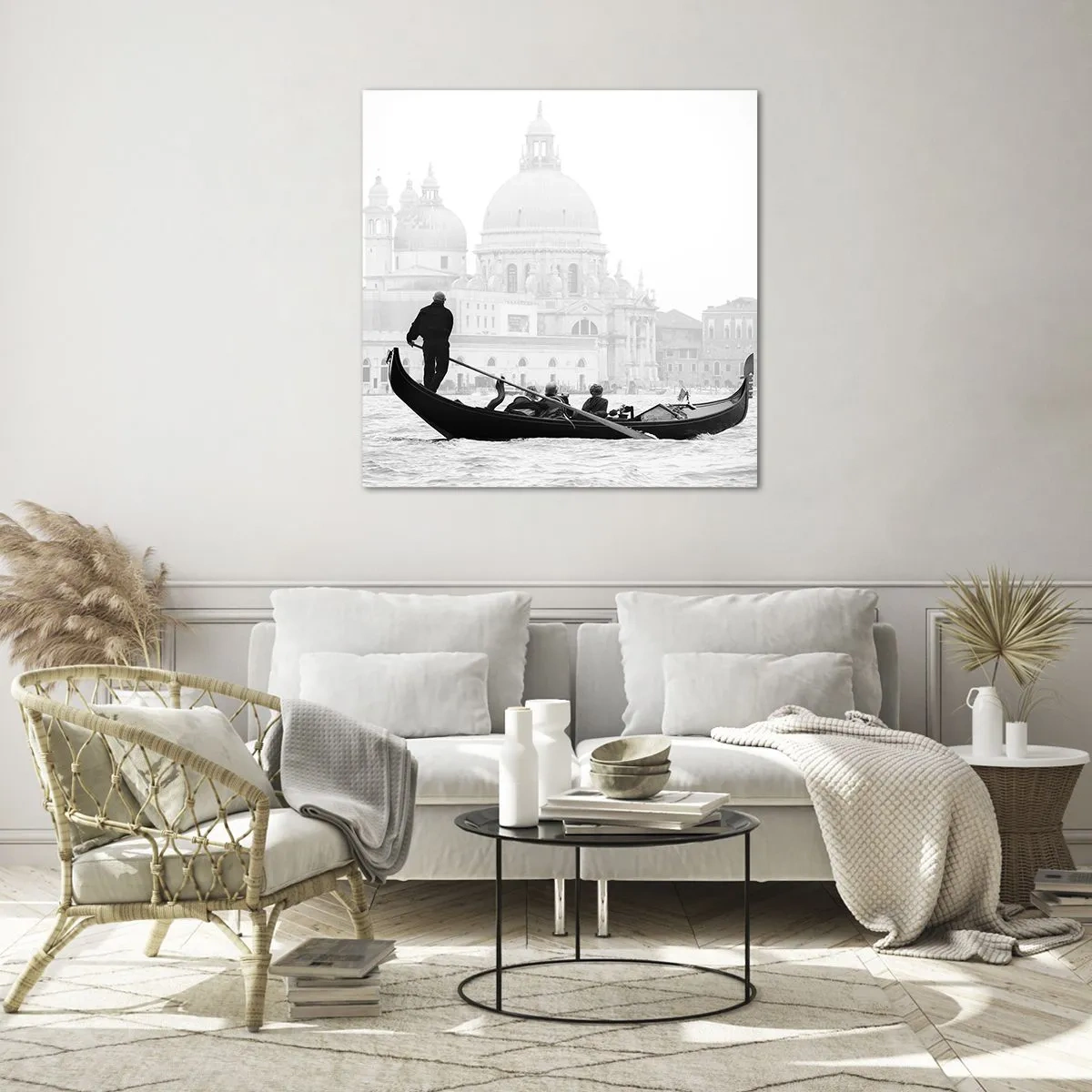 Cuadro sobre vidrio - Impresiones sobre Vidrio - Un viaje a la fuente de la belleza - 70x70 cm