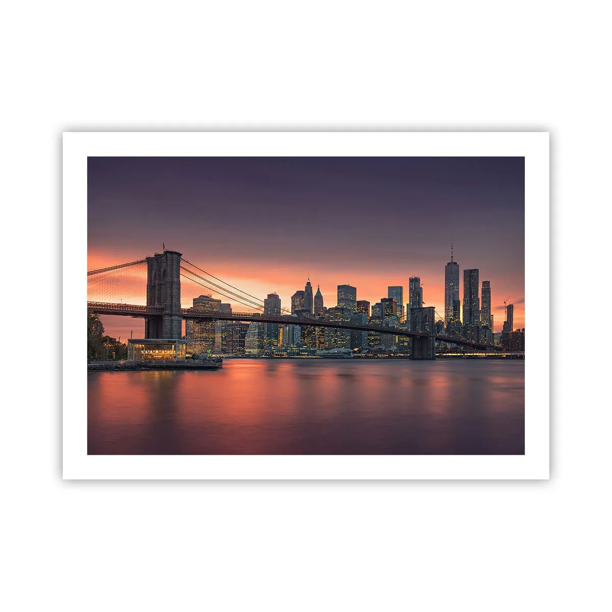 Póster - Ahogado en el silencio lila - 70x50 cm