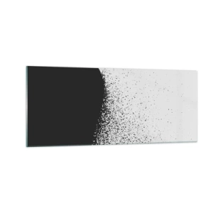 Cuadro sobre vidrio - Impresiones sobre Vidrio - El movimiento de las partículas - 100x40 cm
