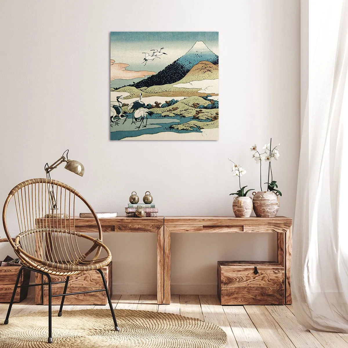 Cuadro sobre lienzo - Impresión de Imagen - Alma japonesa - 70x70 cm