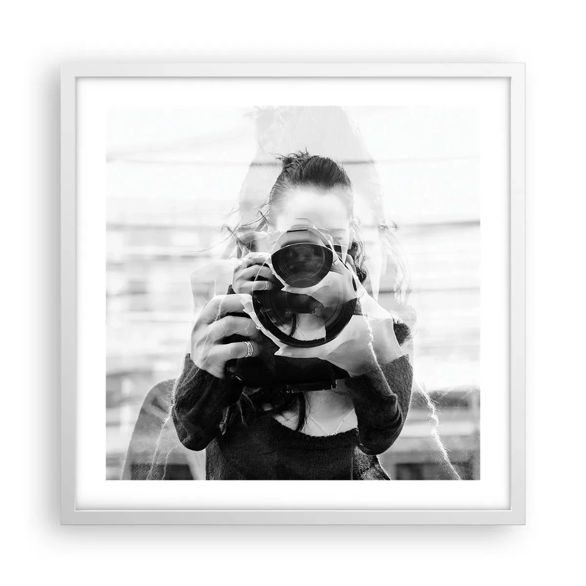 Póster en marco blanco - Creador y creación - 50x50 cm