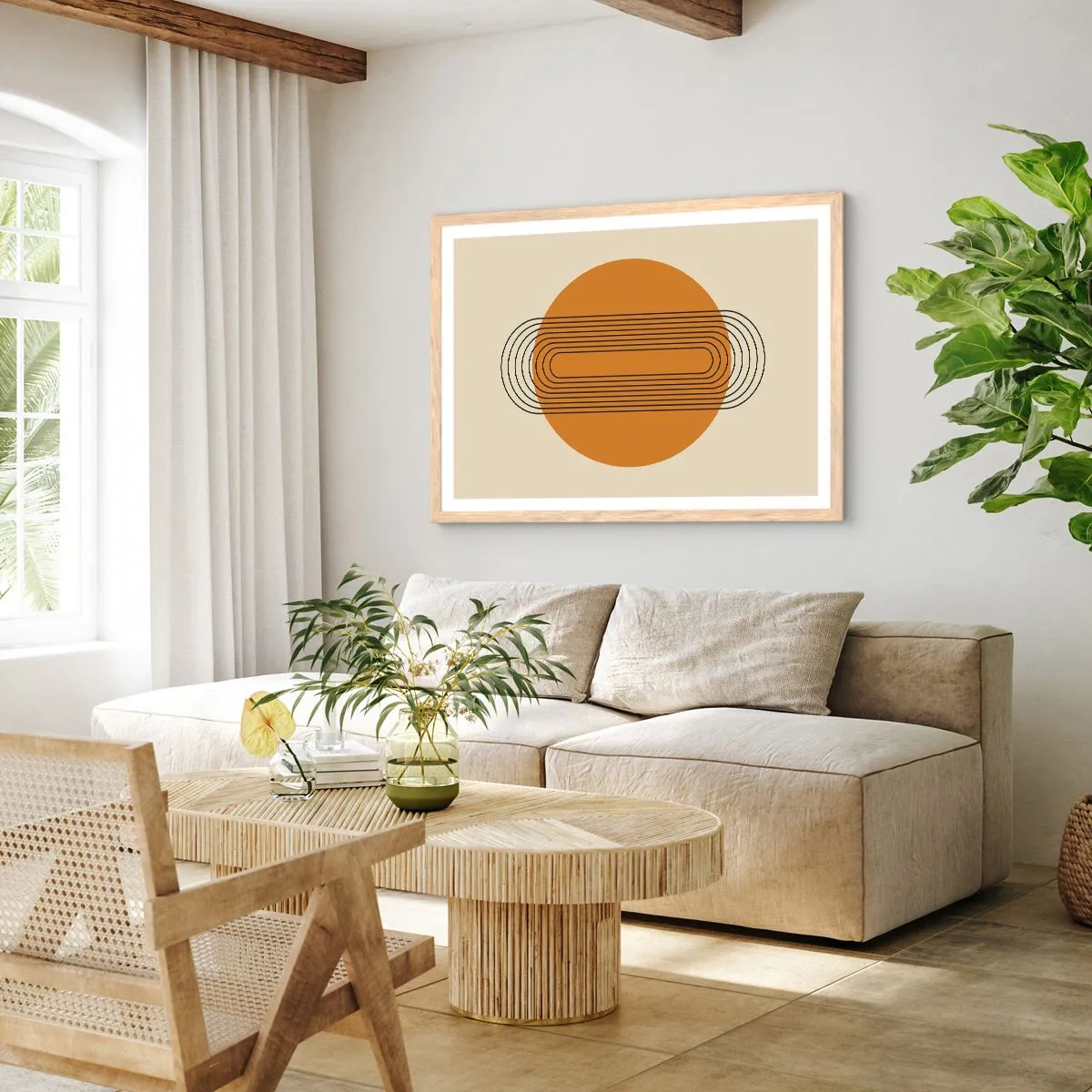 Póster en marco roble claro - El plan perfecto - 91x61 cm