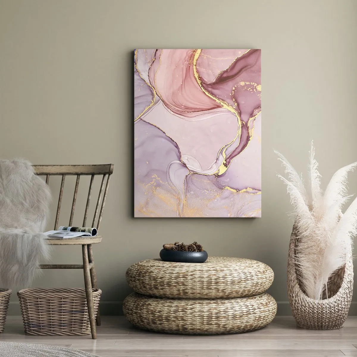 Cuadro sobre lienzo - Impresión de Imagen - Caricia de colores - 45x80 cm